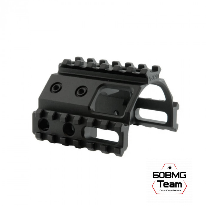 Тройная направляющая Spuhr A-0090 Picatinny на кронштейны Spuhr ISMS 34 mm, короткая