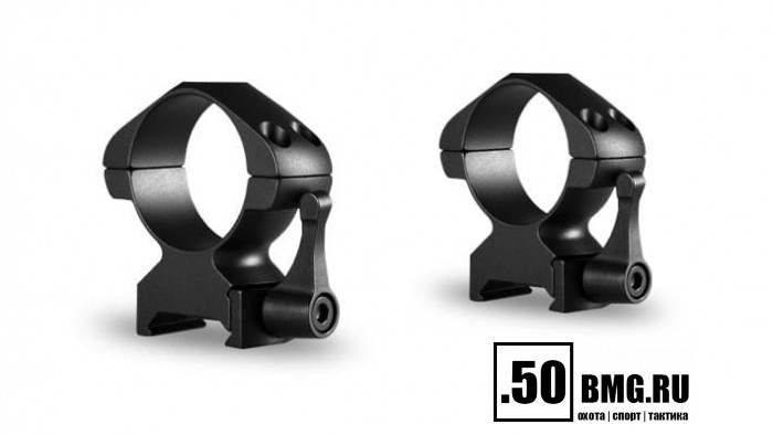23017 Быстросъемные кольца Hawke 30мм на Weaver высокие ВН=13мм