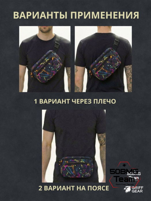 Сумка поясная Griff Gear Гефест XL (Клякса)