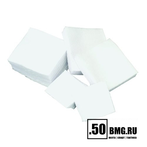 Патчи ЧИСТОGUN фланель, к .17-.20, квадрат 20х20 мм, 50 шт., белый