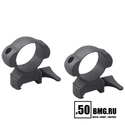 Кольца Vector Optics 30мм быстросъёмные на Picatinny/Weaver, стальные, высокие BH=27 (SCSR-06)