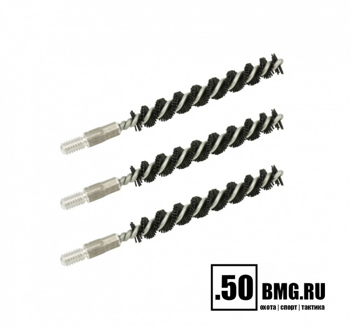 Нейлоновые ершики 3шт Bore Tech .25 Cal. (6,5мм) резьба папа 8/32 (BTNR-65-003)