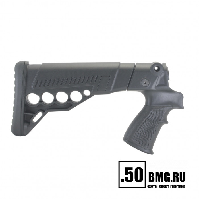 Телескопический приклад DLG Tactical на Mossberg 590, 500 с патронташем (DLG9403)