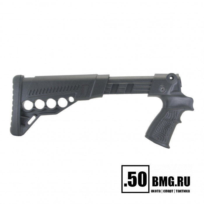 Телескопический приклад DLG Tactical на Mossberg 590, 500 с патронташем (DLG9403)