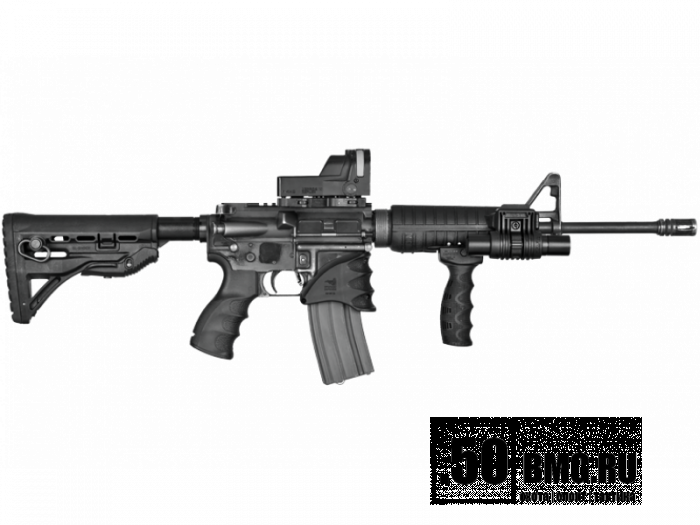 Тактическое цевье FAB Defense для M4, M16 и AR15, 4 базы Weaver (FGR-3)