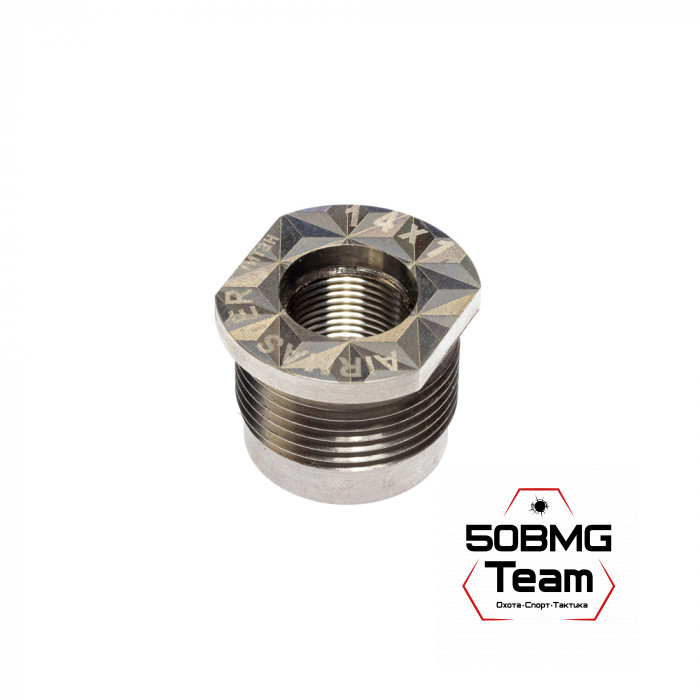 Гайка-адаптер Airmaster для установки на оружие, титан (с резьбы 24x1,5R)