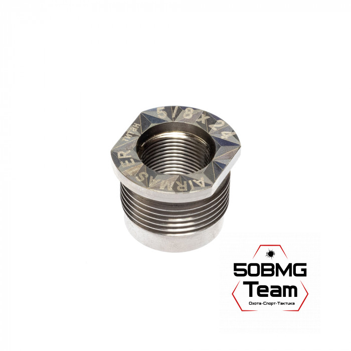 Гайка-адаптер Airmaster для установки на оружие, титан (с резьбы 24x1,5R)