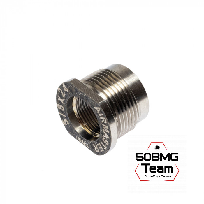 Гайка-адаптер Airmaster для установки на оружие, титан (с резьбы 24x1,5R)
