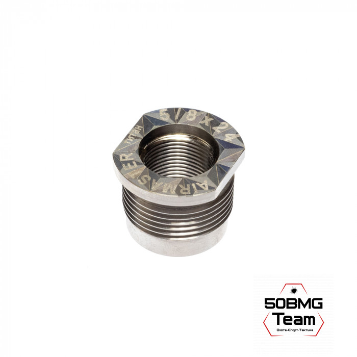 Гайка-адаптер Airmaster для установки на оружие, титан (с резьбы 24x1,5R)