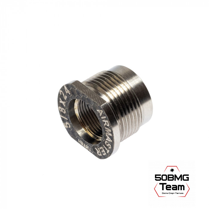 Гайка-адаптер Airmaster для установки на оружие, титан (с резьбы 24x1,5R)