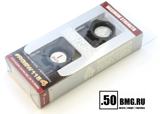 Кольца Leapers UTG 25.4 мм, быстросъемные на Weaver, средние (RG2W1154)