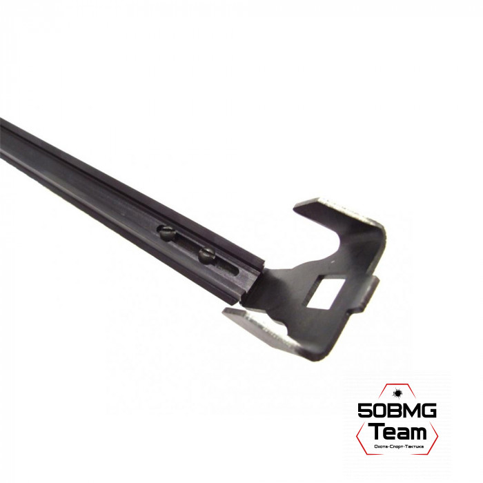 Планка AKademia "Змей" - Picatinnyy, для оружия АК-типа, алюминий, черный, вес 110гр.