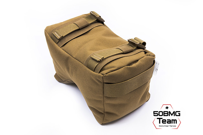 Баррикадный мешок Х-бэг 50BMG Team с возможностью крепления на оружие без использования платформы (Coyote Brown)