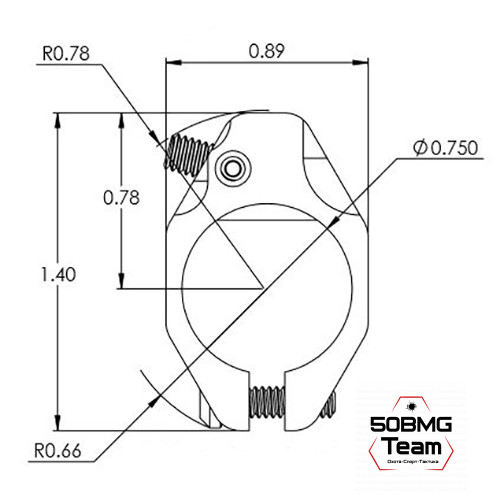 Регулируемый газовый блок JP JPGS-5B .750 для AR-15