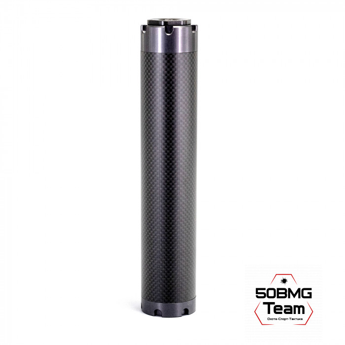 Реактивный ДТКП закрытого типа BRT Шершень Карбон (230мм, резьба 5/8х24 UNEF,  кал.7,62/308, ⌀ 45 мм)