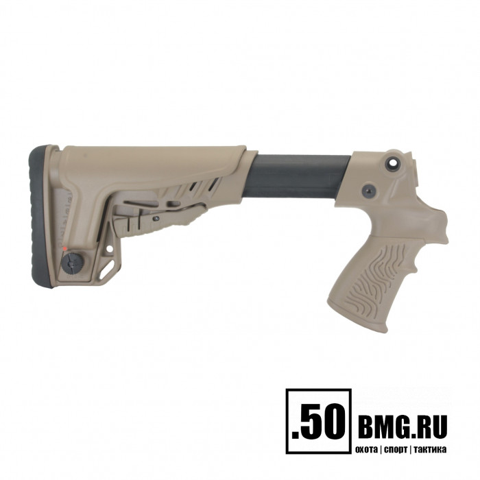 Телескопический приклад DLG Tactical на Mossberg 590, 500 с подщечником (DLG9405)