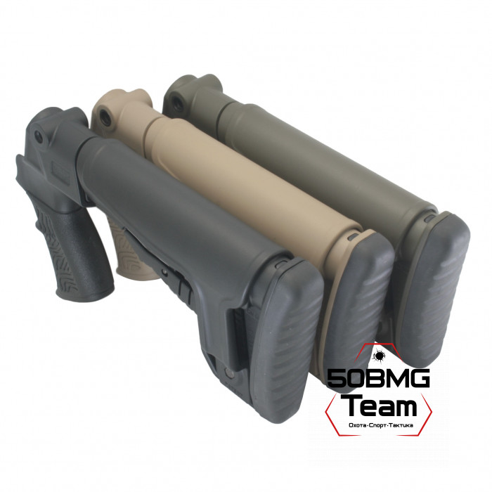 Телескопический приклад DLG Tactical на Mossberg 590, 500 с подщечником (DLG9405)