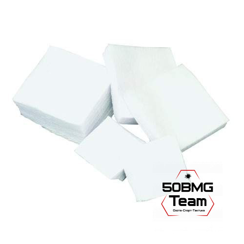 Патчи ЧИСТОGUN фланель, к .20-.22, квадрат 25х25 мм, 1000 шт., белый