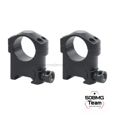 Кольца Vector Optics 25,4мм, на Picatinny/Weaver, высокие BH=29мм (SCTM-56)