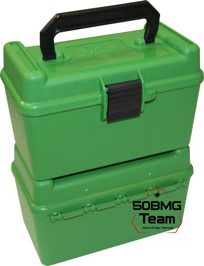 Коробочка MTM с крышкой для 50 патронов .17-.32 кал. (нарезное оружие) (H50-RS-10)