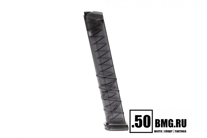 Магазин Utas Defense для Glock 9x19 на 33 патрона, прозрачный