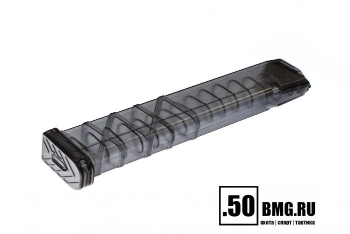 Магазин Utas Defense для Glock 9x19 на 33 патрона, прозрачный