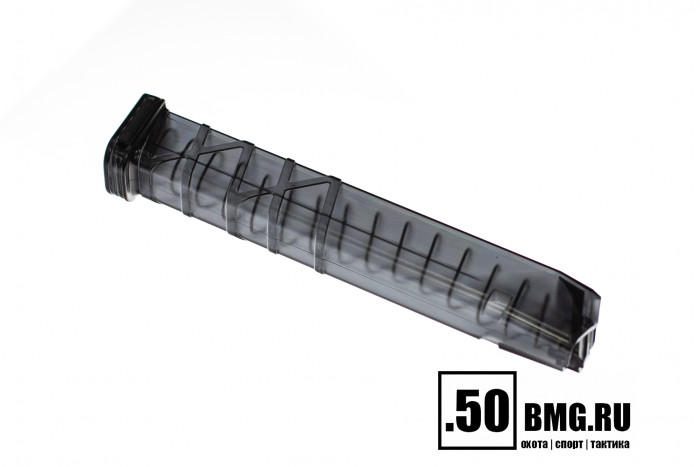 Магазин Utas Defense для Glock 9x19 на 33 патрона, прозрачный