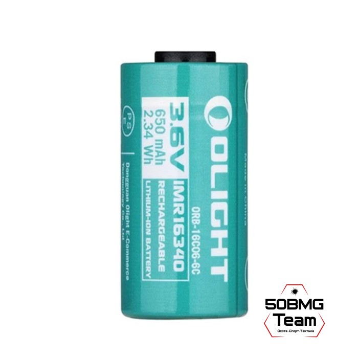 Аккумулятор 16340 Li-ion Olight (650 мАч 3.7V) 
