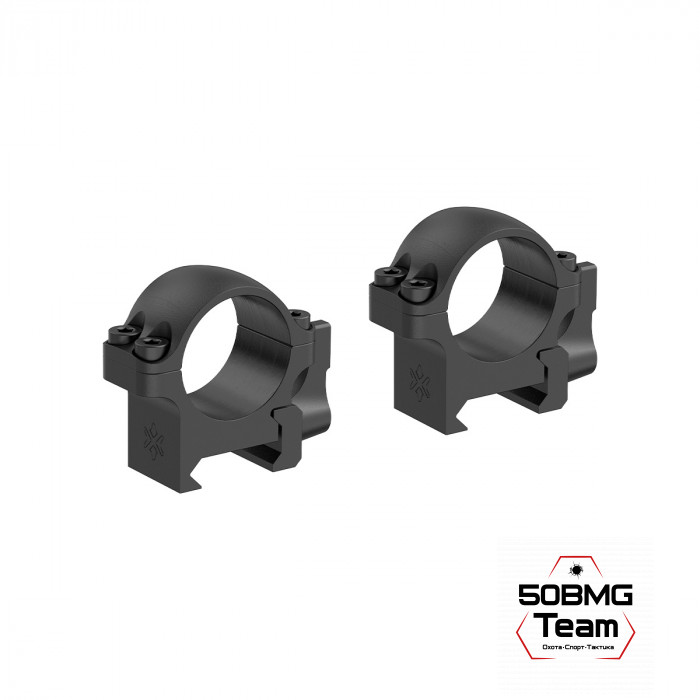 Быстросъемные кольца  Vector Optics 25,4мм, Weaver, Низкие H=19мм (XASR-SQ01)  