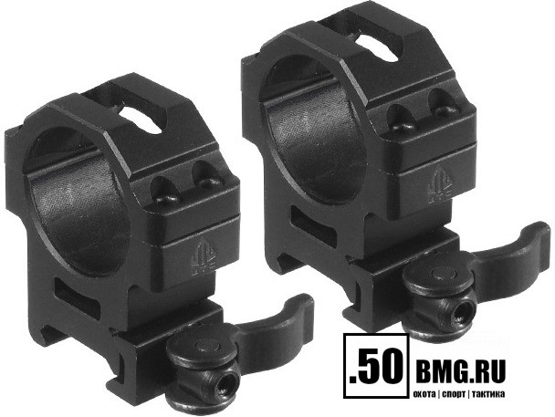 Кольца Leapers UTG 30 мм, быстросъемные на Weaver, средние (RQ2W3154)