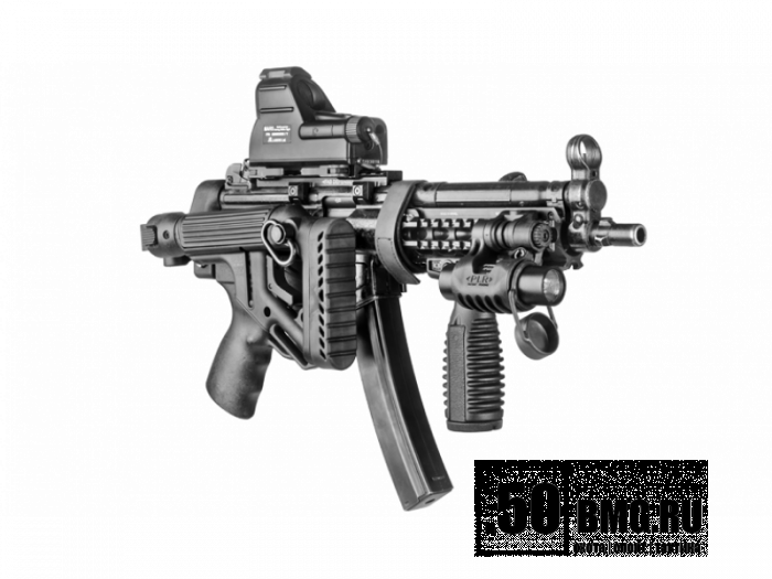 Тактическое цевье FAB Defense для HK MP5, 3 базы Weaver (MP5-RS)
