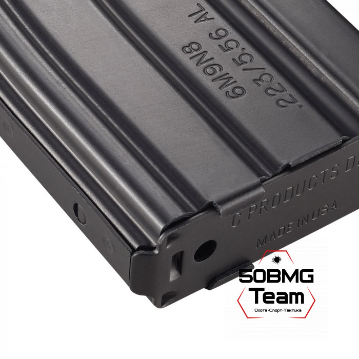 Магазин DuraMag для AR-15/M4/M16 кал. 223 на 30 патронов, алюминий черный-черный (DM22330ABB)