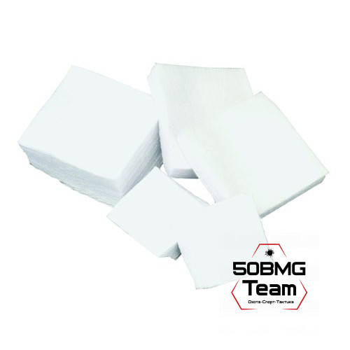 Патчи ЧИСТОGUN фланель, к .22-.24 (искл. .22LR), квадрат 35х35 мм, 1000 шт., белый