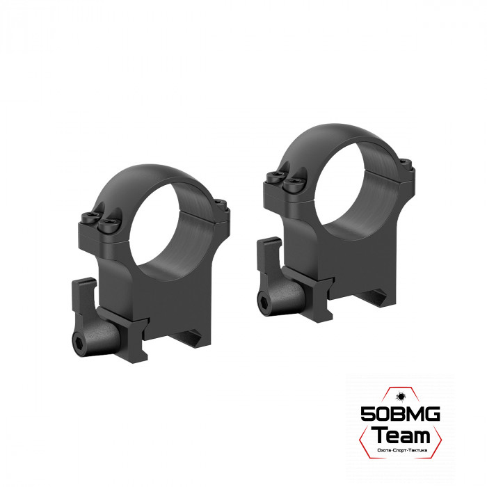 Быстросъемные кольца  Vector Optics 30мм, Weaver, средние H=21мм (XASR-SQ12) 