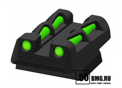 HiViz пистолетный целик CZLW11 для CZ75/85 и P-01, 3 цвета волкон (красн, черн., зелен.)