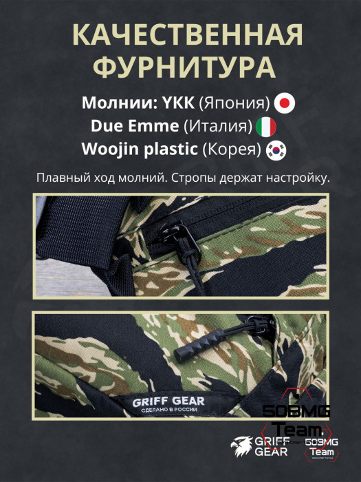 Сумка поясная Griff Gear Гефест XL (Tiger Stripe Black)