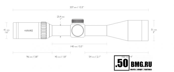 Оптический прицел Hawke Vantage SF 3-12x44