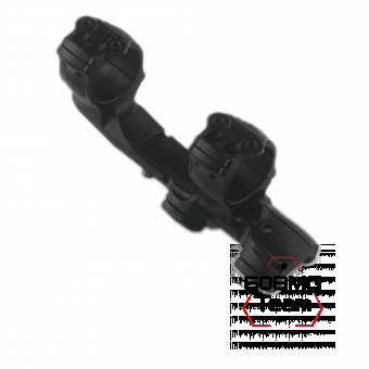 Кронштейн Spuhr SCP-3022D кольца 30мм с двумя интерфейсами на Picatinny/Weaver L=141мм KR=70мм H=38мм