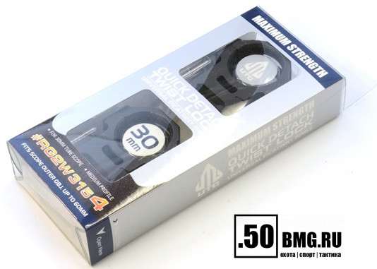 Кольца Leapers UTG 30 мм, быстросъемные на Weaver, средние (RG2W3154)