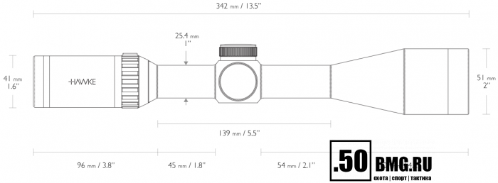 Оптический прицел Hawke Vantage IR 4-16x44 SF