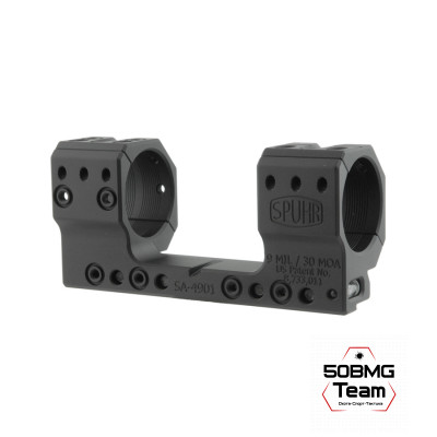 Кронштейн Spuhr SA-4901 кольца 34мм на призму 11мм наклон 9 MIL/30,9MOA L=121мм H=35мм