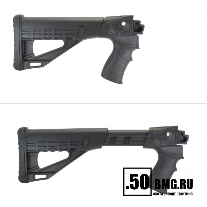 Телескопический приклад DLG Tactical на Сайга-12/20/410 с охот. прикладом (DLG20001)