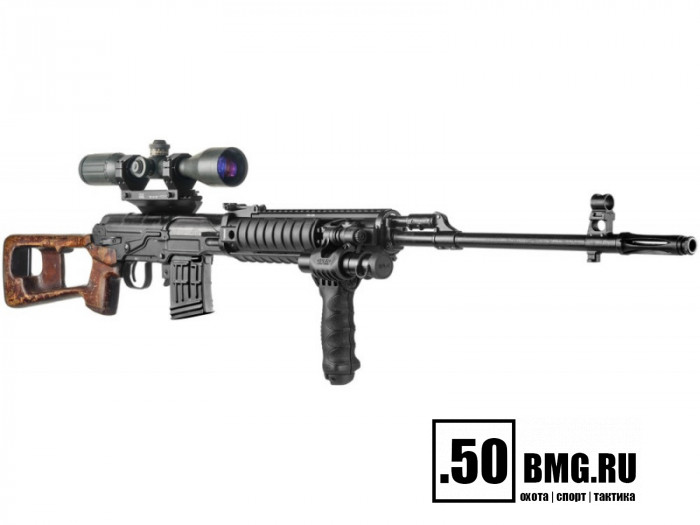 Тактическое цевье FAB Defense на СВД или Тигр, 4 базы Weaver (VFR-SVD)