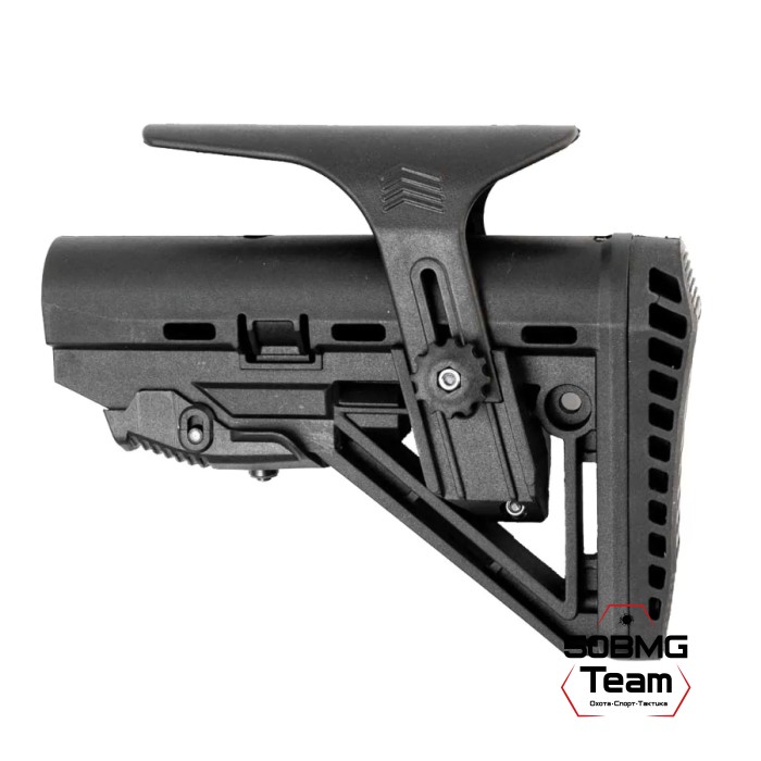 Телескопический приклад ShotTime 104-M с подщечником и с компенсатором отдачи, Mil-Spec (ST-S-104-M)