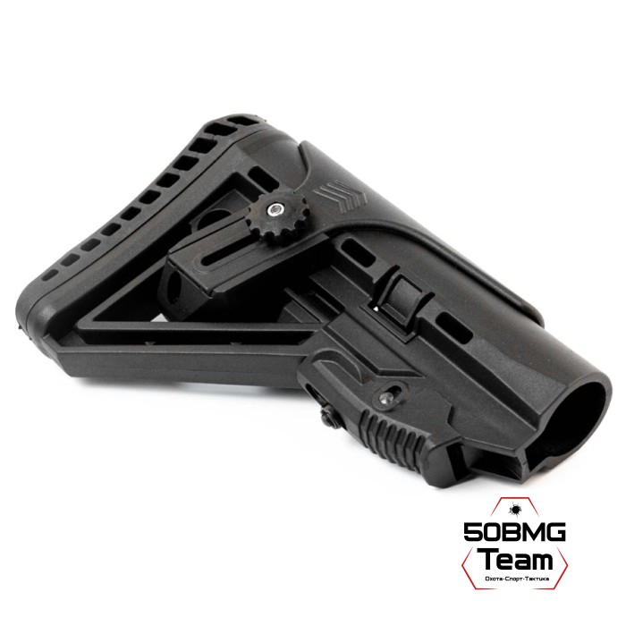 Телескопический приклад ShotTime 104-M с подщечником и с компенсатором отдачи, Mil-Spec (ST-S-104-M)