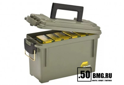 Plano Ящик &quot;Ammo&quot; ручка для переноски, герметичный, пластик, 35х18х22 см Green