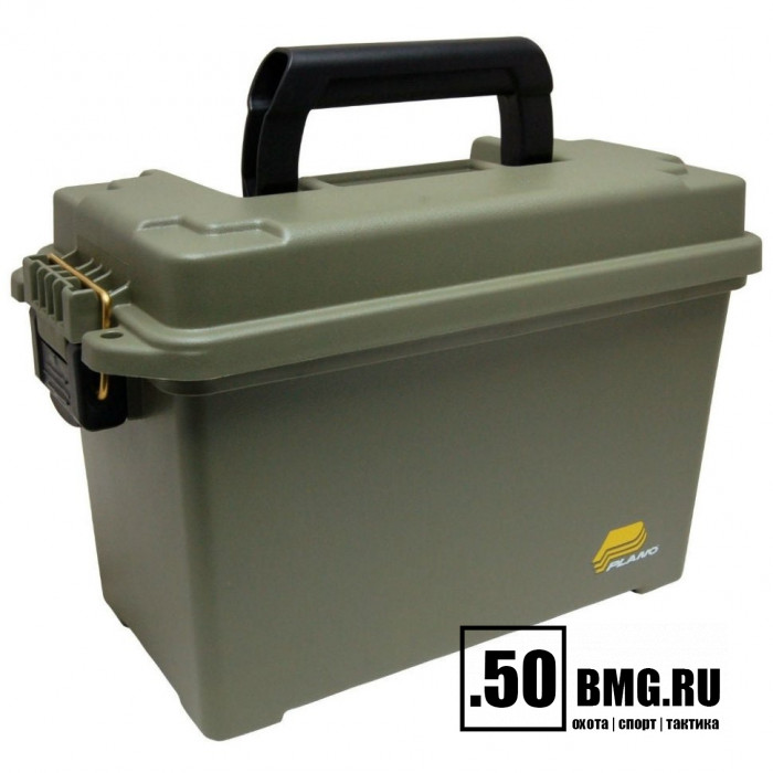 Plano Ящик "Ammo" ручка для переноски, герметичный, пластик, 35х18х22 см Green