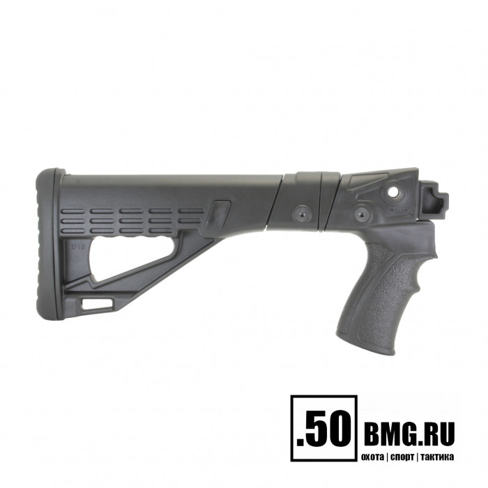 Телескопический складной приклад DLG Tactical на Сайга-12/20/410 с охот. прикладом (DLG20002)