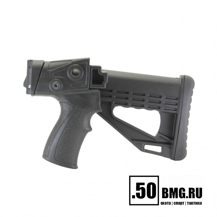 Телескопический складной приклад DLG Tactical на Сайга-12/20/410 с охот. прикладом (DLG20002)