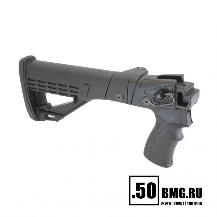 Телескопический складной приклад DLG Tactical на Сайга-12/20/410 с охот. прикладом (DLG20002)